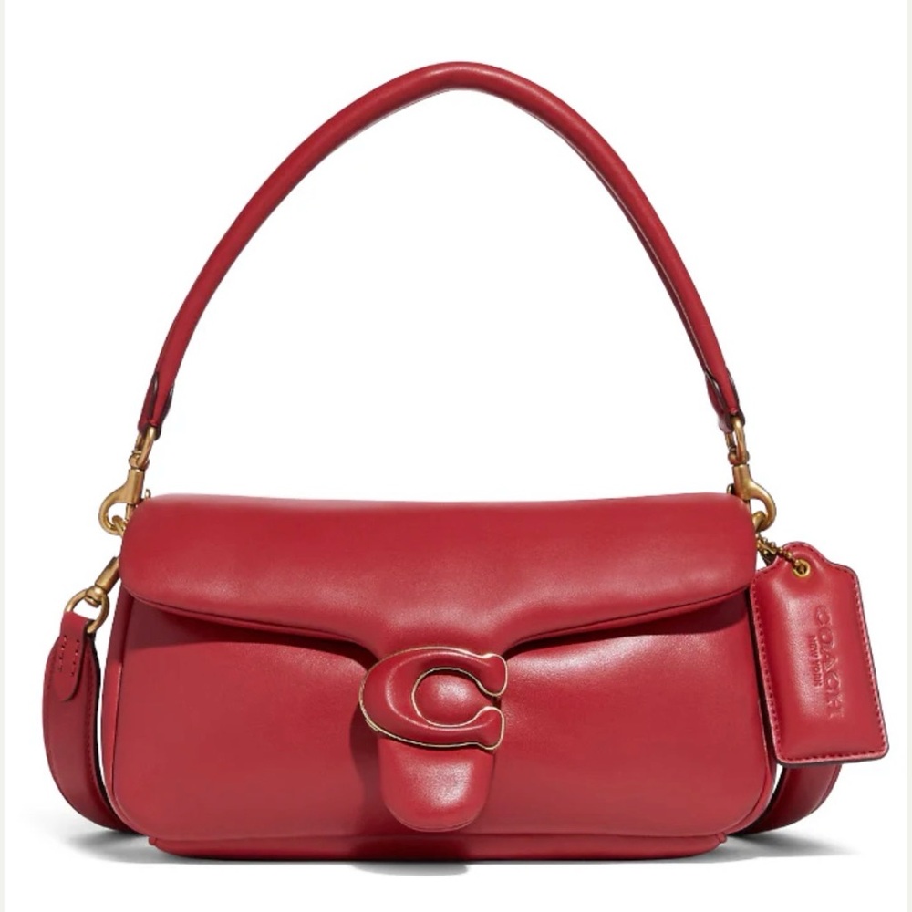 Coach Pillow Tabby 26 Candy Apple Red Gold Hardware - SHORT STRAP NOT INCLUDED